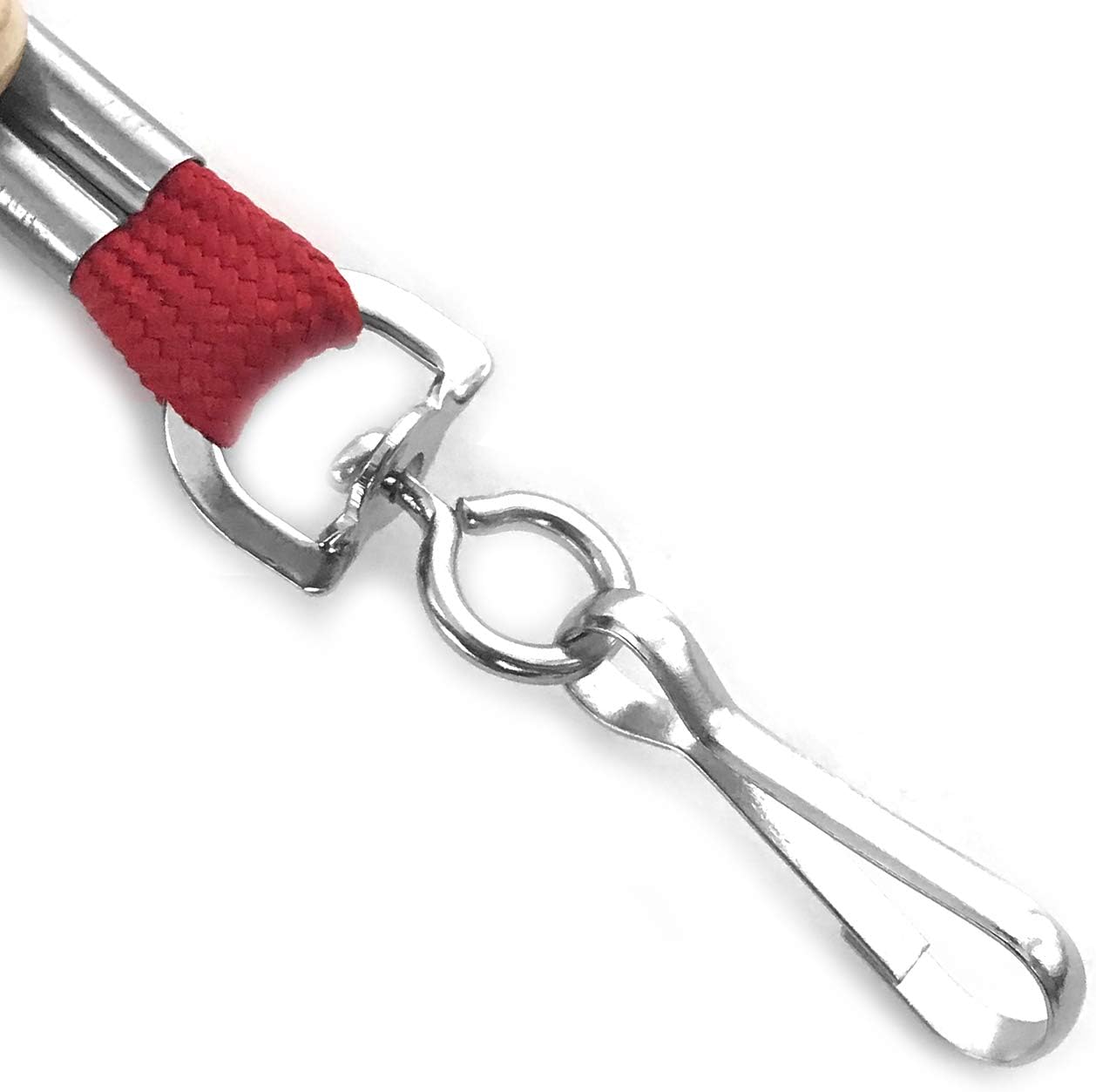Beebel Lanyards 100 Pack Red Lanyards with Swivel Hook Clips for ID Name Badge Holder - Image 3