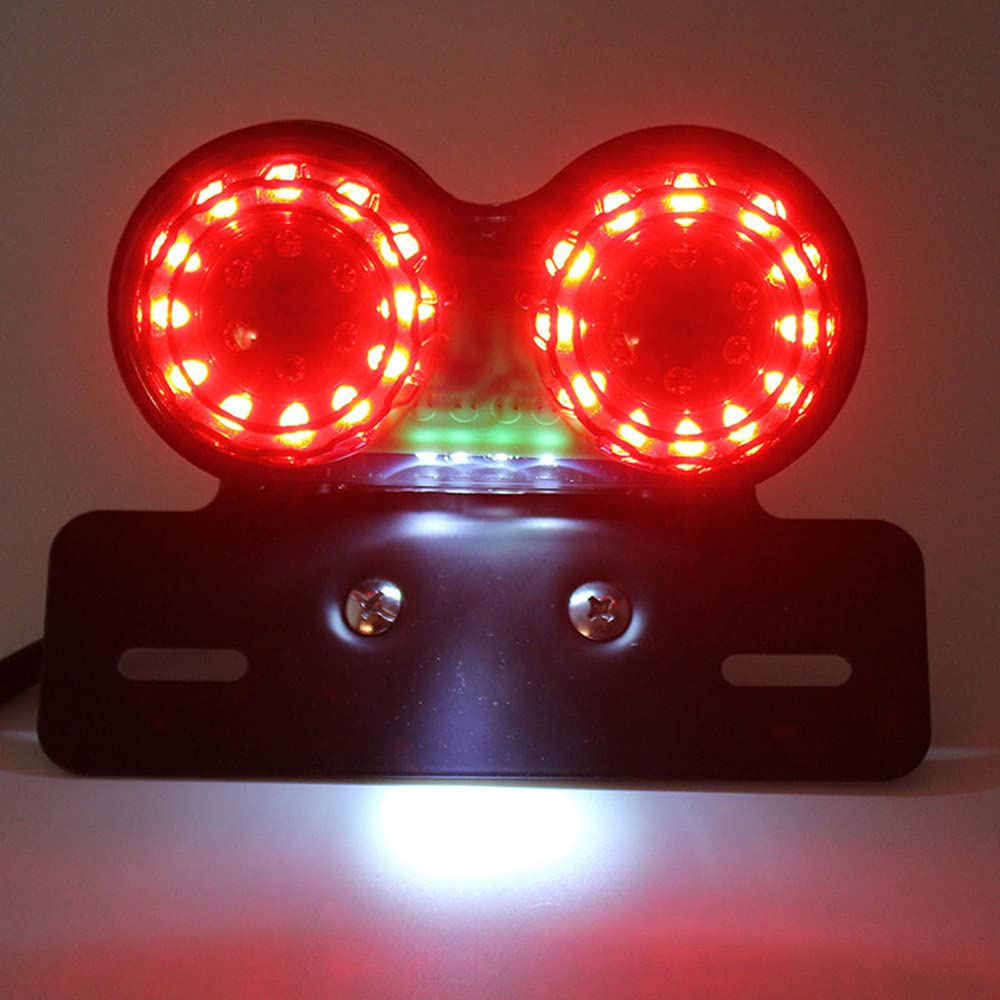 Światło Motocyklowe Retro Modernizacja Sygnał Led Kierunkowskaz Tylny Hamulec Stop Lampa światła Hamowania Wskaźnik Oświetlenia Tablicy Rejestracyjnej