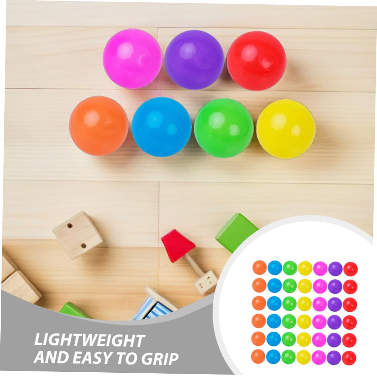 BESPORTBLE 100 Boules Rondes en Plastique Souple pour Piscine à Balles, 5,5cm, Lot de 100 Pièces Colorées, pour Salle de Jeux Bébé et Développement Musculaire