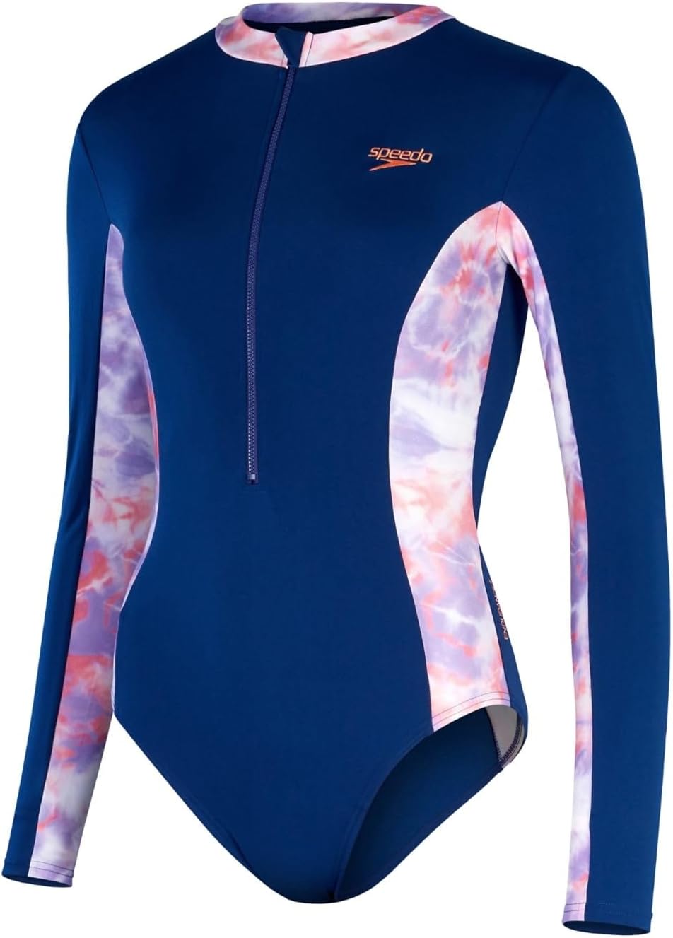 Maillot De Bain Une Pièce Speedo Manches Longues - Bleu/Violet - Taille 40 Pouces