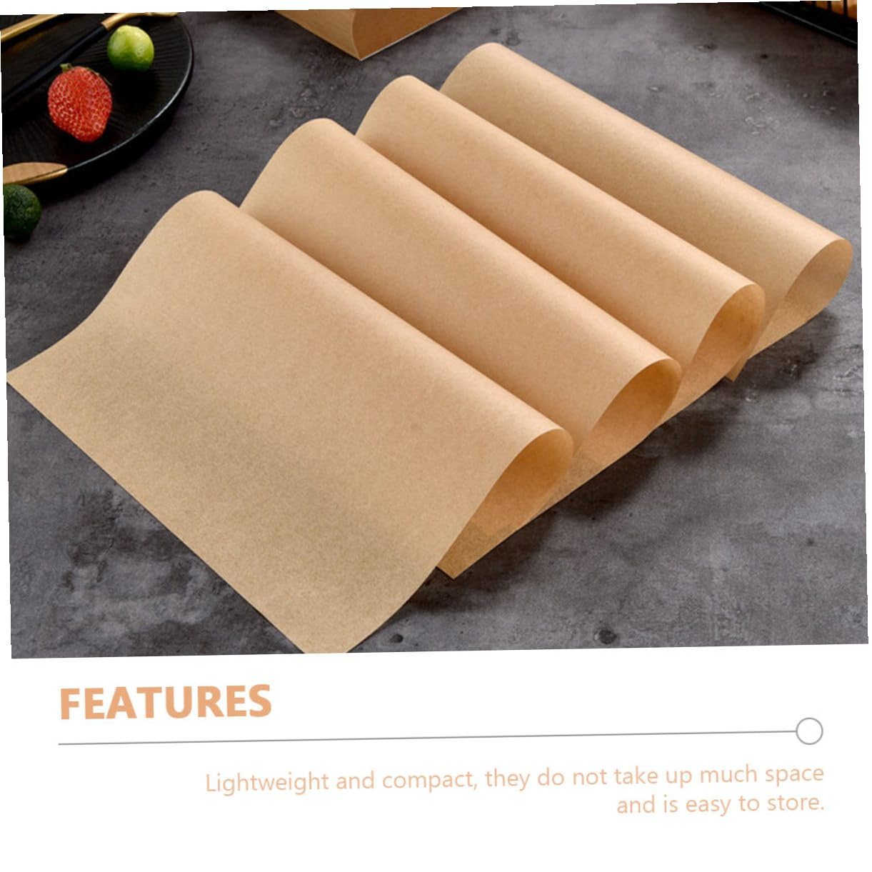 Carta Assorbente per Fritti 500 Fogli Kraft Gialla