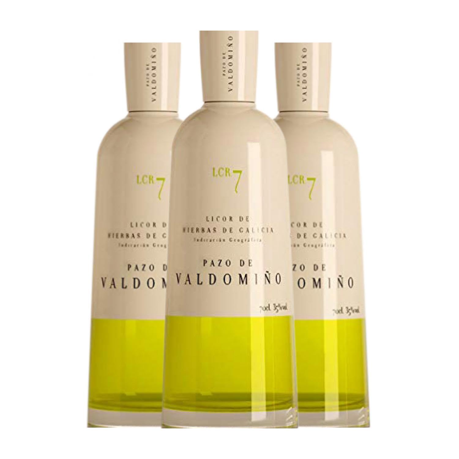 Licor de hierbas Pazo Valdomiño 70 cl (Caja de 3 Botellas de 70 cl)