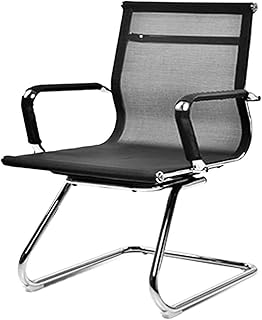 QYBAMZLD Sillas De Escritorio De Oficina, Office Work Sillas Negro Nanomesh Inferior Oxford Weave S-Type Cintura Cintura Ocio Ocio Familia Sala de reuniones Sofá Taburete