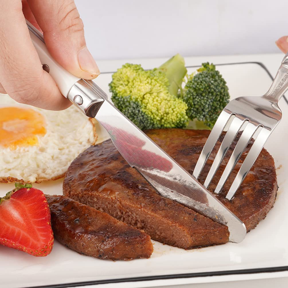 9pcs Children's Tableware Kids Western Food Flatware Home Cutlery Simple Tableware Household Tableware Simple Cutlery Kids Stainless Steel Tableware Stainless Steel Cutlery