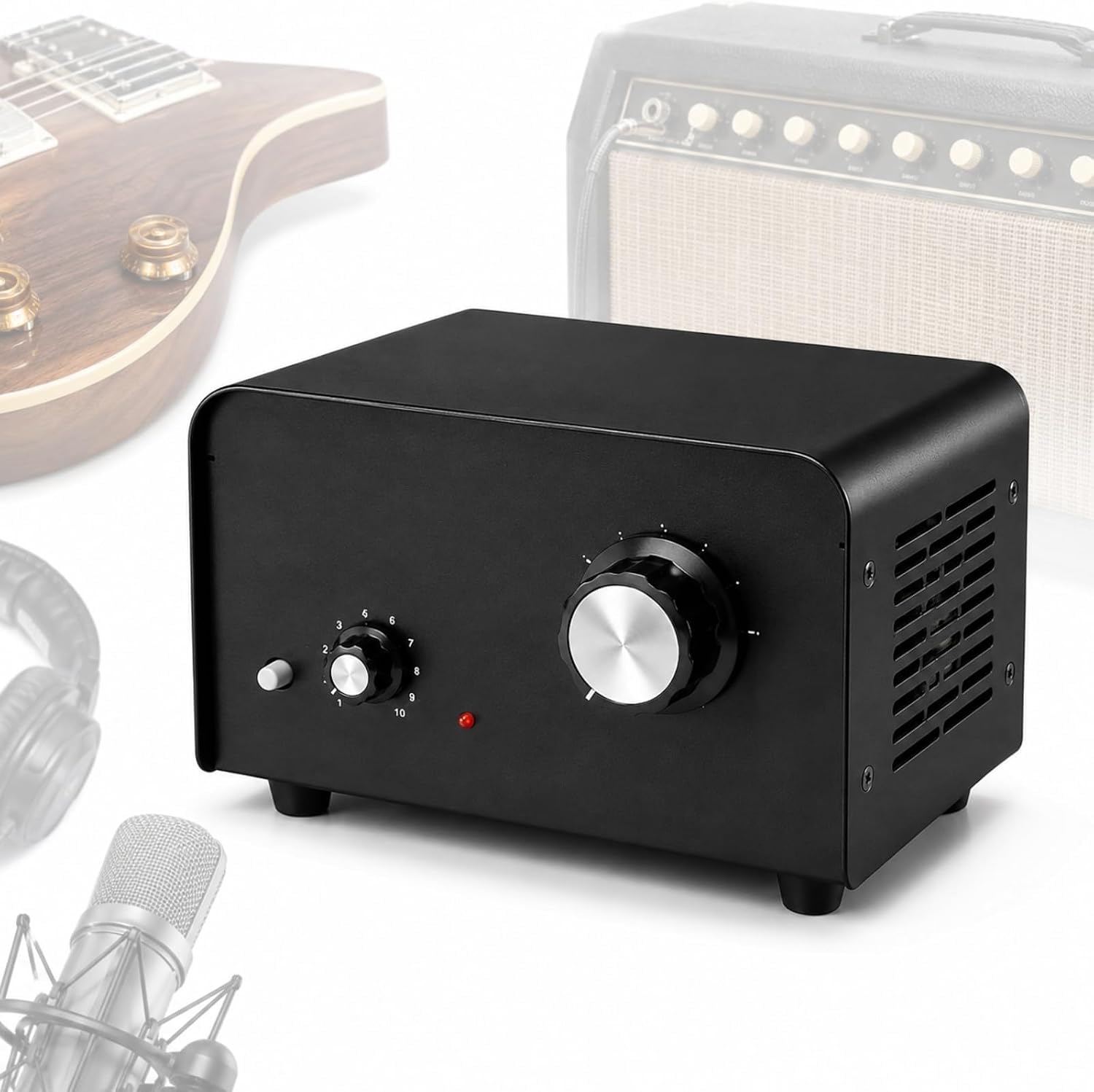 Attenuatore Passivo Per Amplificatore Per Chitarra Da 100 W, Box Di Attenuazione Audio Regolabile, Con Ingressi Da 4/8/16 Ohm, Uscita Di Xlr Bilanciata, Uscita Di Linea, Ingresso Cuffie E