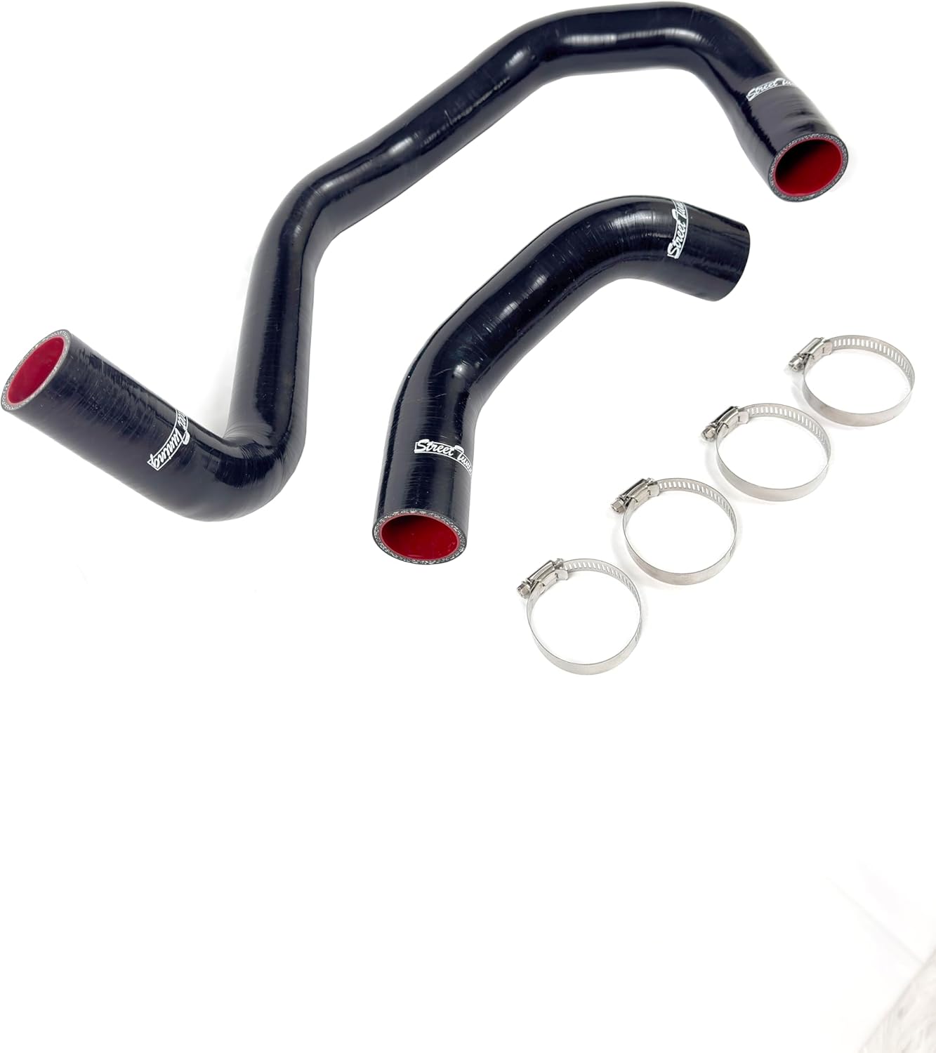 High-Performance Silicone Radiator Hose Set Compatible with Dodge Challenger/Charger 6.1L V8 2006-2010, black