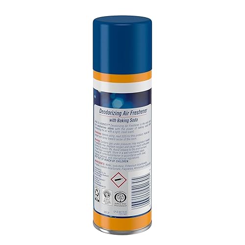 Miniatura 2 de Arm & Hammer 3320094170CT - Ambientador de bicarbonato de sodio, aerosol, ligero fresco, 7 onzas, (caja de 12)