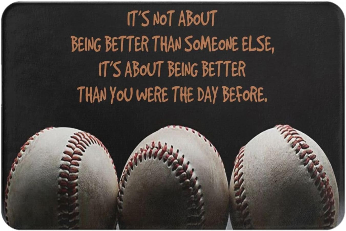 12x16inch Baseball It‘sAbout Being Better Than Someone Else Aluminum Tin Si