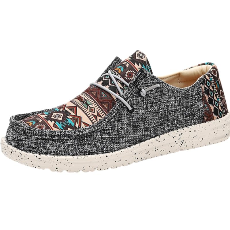 Men's Casual Comfort Fashion Sneakers - Breathable, Stylish High Street Beanie Shoes with Elastic Laces, Striped Pattern, All-Season Wear