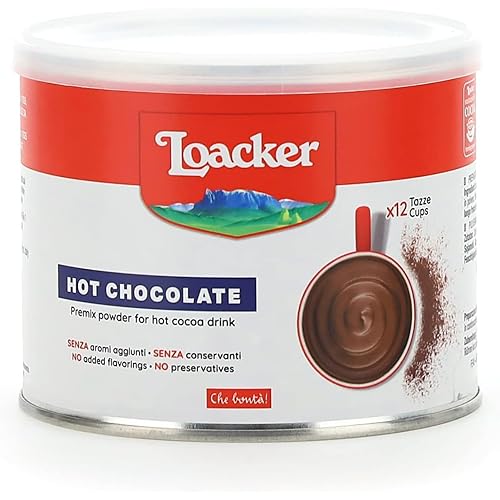 Loacker, Preparato in Polvere per Cioccolata, Bevanda Calda al Gusto Vaniglia di Bourbon, senza Aromi Aggiunti e Conservanti, Nuovo Formato da 300g