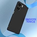 Pikkme Redmi 13C 4G Back Cover Soft Matte Liquid Silicone TPU | Camera Protection | Shockproof Slim Back Case for Redmi 13C 4G (Black) gallery image