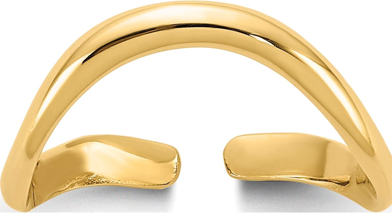 14K Yellow Gold Polished Toe Ring - Jewelry By Sweet Pea