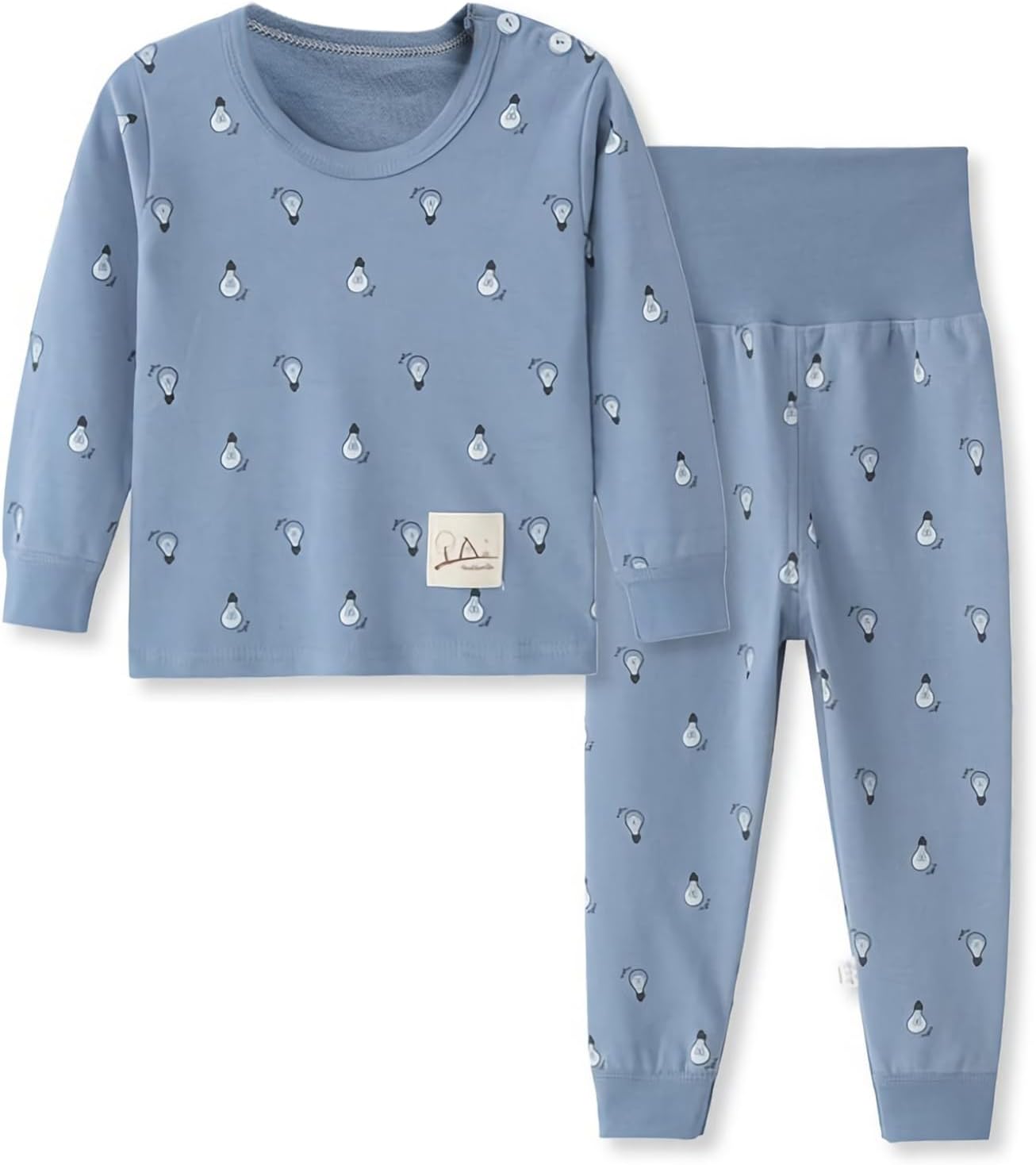 YANWANG 100% Cotton Baby Boys Girls Pajamas Set Long Sleeve Sleepwear