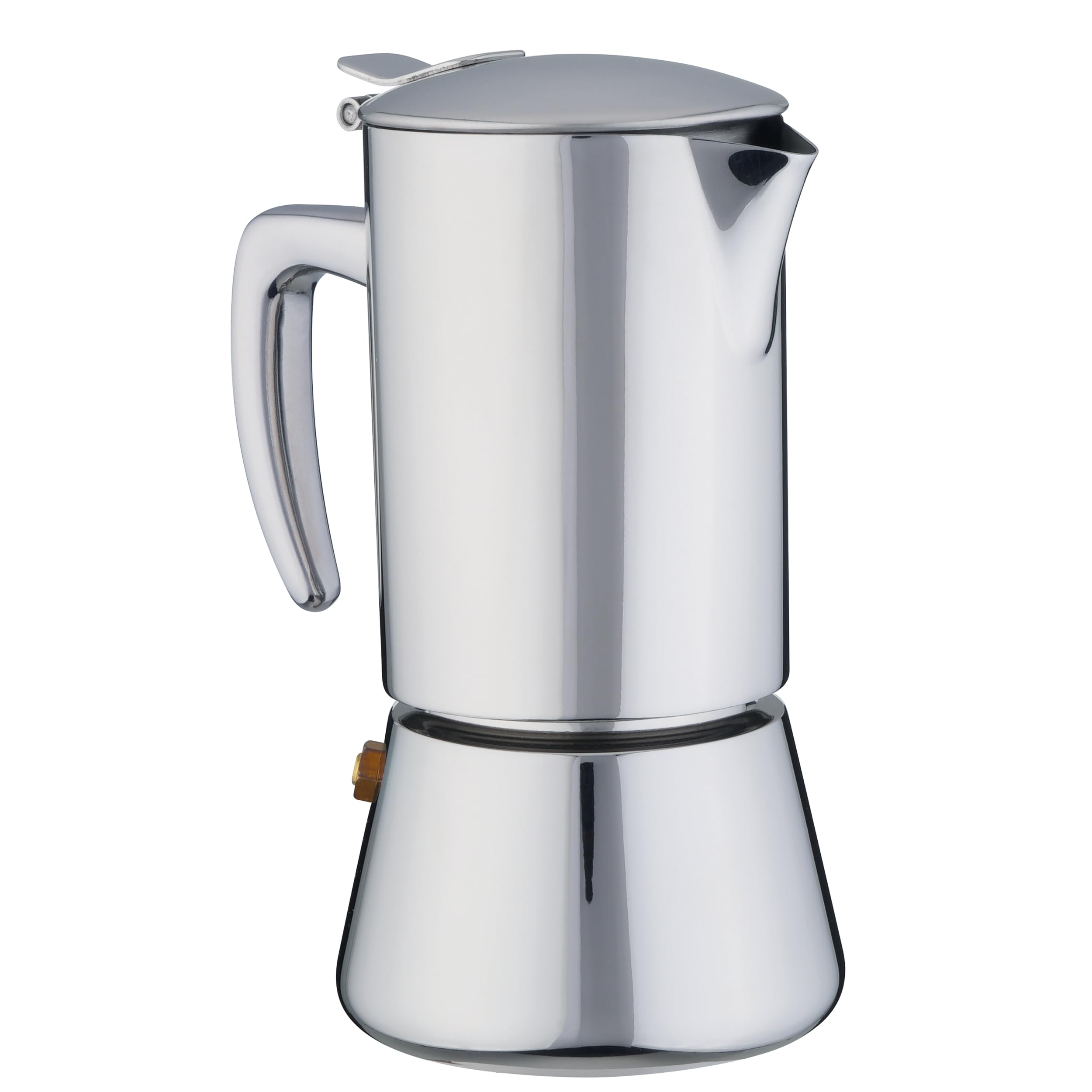 FOREVER Caffettiera Moka per Induzione, Miss Moka Prestige Induction, Caffettiera Moka per Casa, Caffettiera Portatile per Viaggio, inclusa Guarnizione in Silicone (2 Tazze