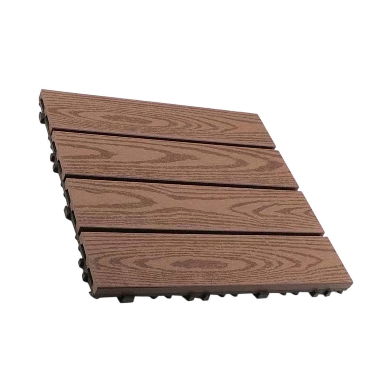Textured Wood Look Composite Deck Board Wood Grain Interlocking Patio Deck Porch Yard Deck Weatherproof Composite Deck
