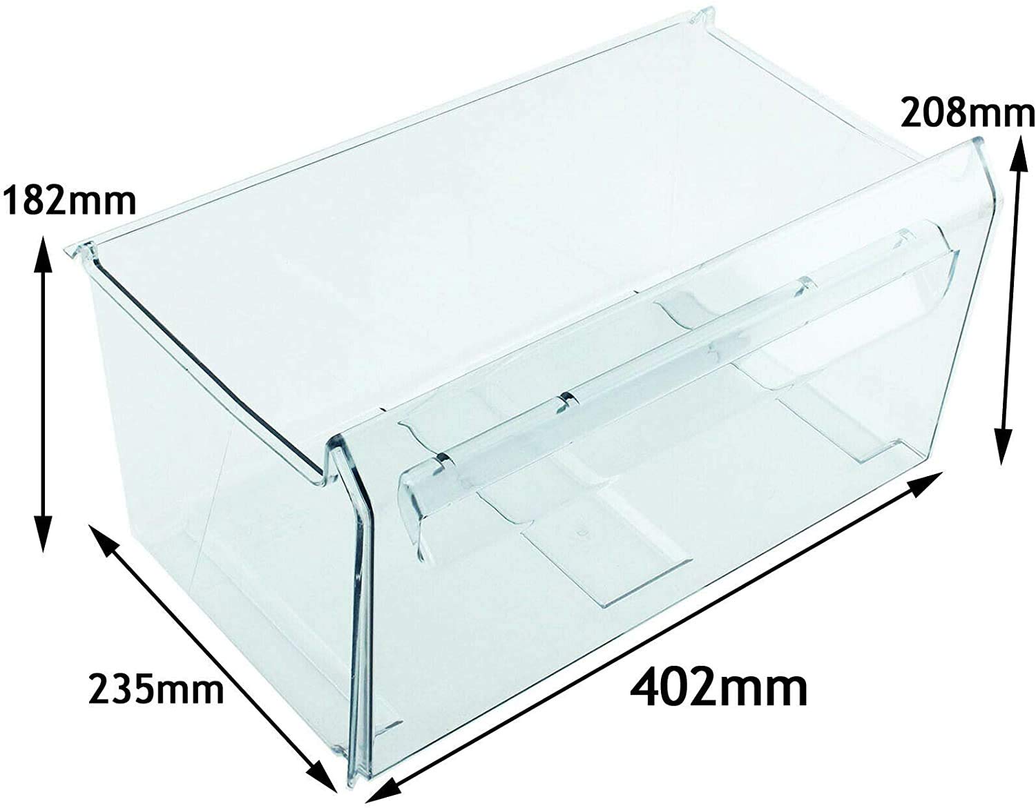 Zanussi inferior cajón inferior congelador recipiente de plástico