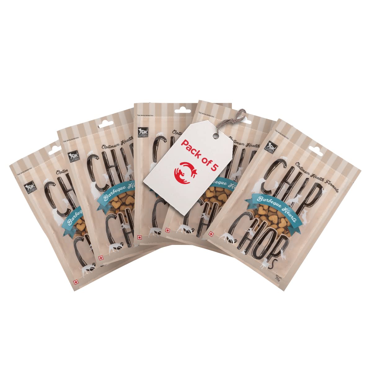 Petsy | Chip Chops Dog Treats - Barbeque Hearts (Pack of 5) (B09LCYTMG3) Amazon Price History, Amazon Price Tracker