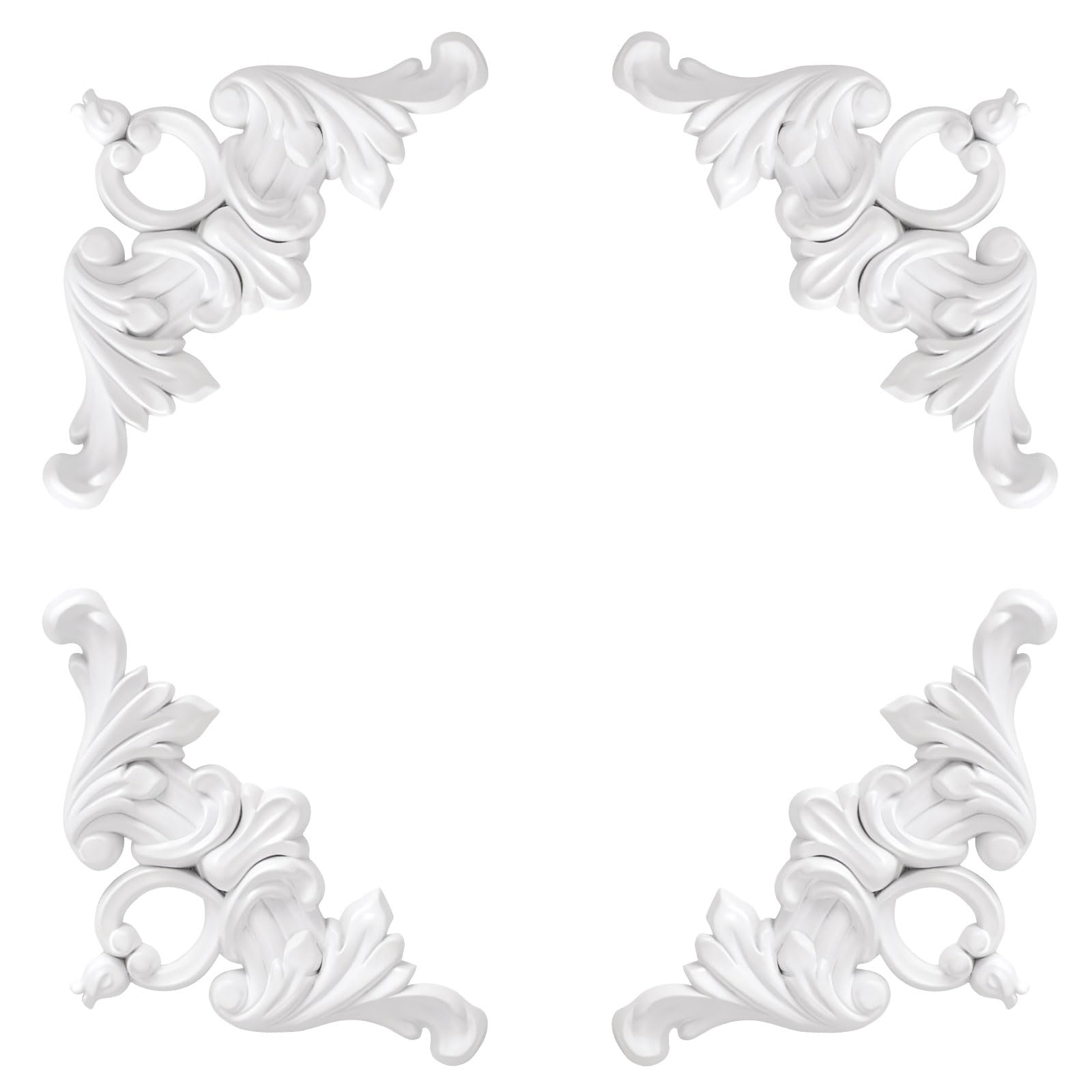 Decorative Corner Molding, Ceiling Corner Molding, Corner Wall Molding, 4Pc