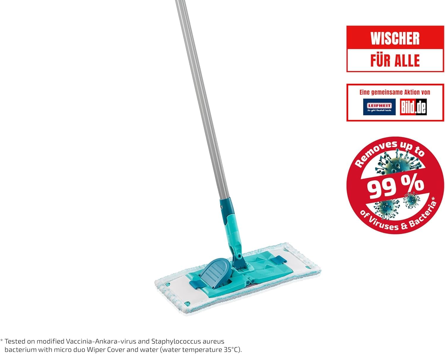 Leifheit Lavapavimenti PowerClean M, CleanBlade Micro Duo 33 cm