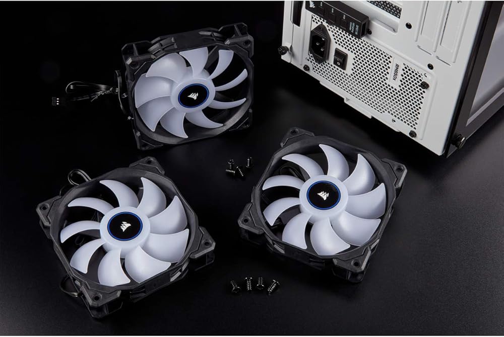 CORSAIR AF120 LED Low Noise Cooling Fan Triple Pack - Red Cooling thumbnail 2