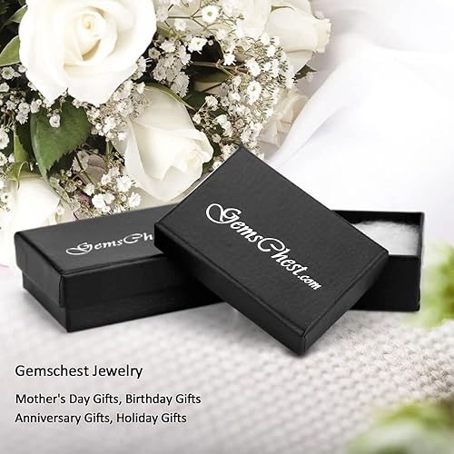 Miniatura 7 de GemsChest - Collar con colgante de la torre Eiffel de plata de ley para mujer con cadena de plata de 180in