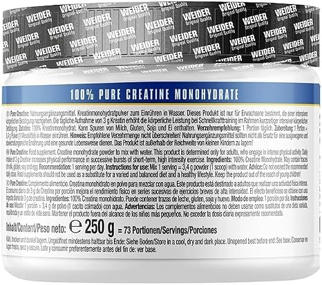 Weider Pure Creatine Supplement 250 g