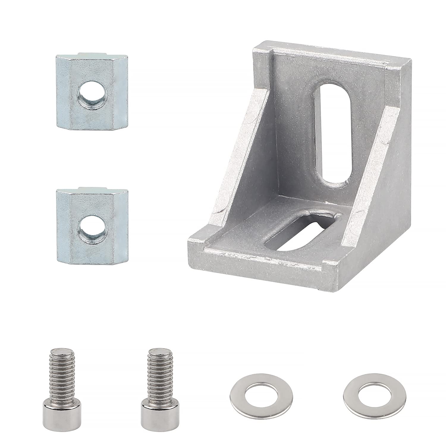 Winkel für Aluprofil 40 Nut 6 / 8 Profilverbinder Eckwinkel 35x40x40 Winkel für Aluprofil 40 Nut 6 / 8 Profilverbinder Eckwinkel 35x40x40