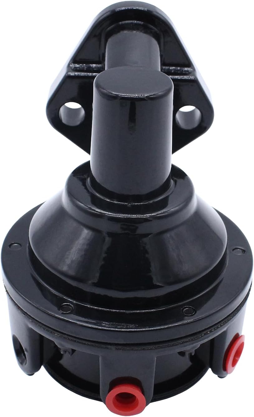 SBC Black Mechanical Fuel Pump 6 PSI 1/4” NPT Inlet/Outlet Compatible with Chevy SB 262-400,V8 Engine