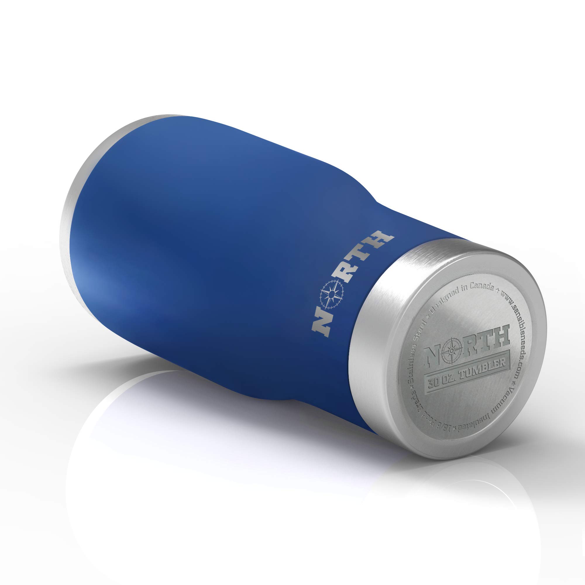 Norte Verde Tambor de Acero Inoxidable Juego de 5 Piezas,Aislado al vacío Taza de Viaje para el hogar,la Escuela Cómo Yeti Vaso para Hielo y Beber Bebidas Calientes 30 oz Azul Real