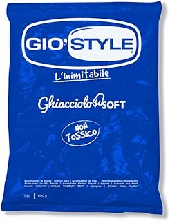 Gio’Style Mattonelle Ghiaccio morbide ghiacciolo Soft per Borsa Zaino Termico Frigorifero portabile (1pz 600gr)