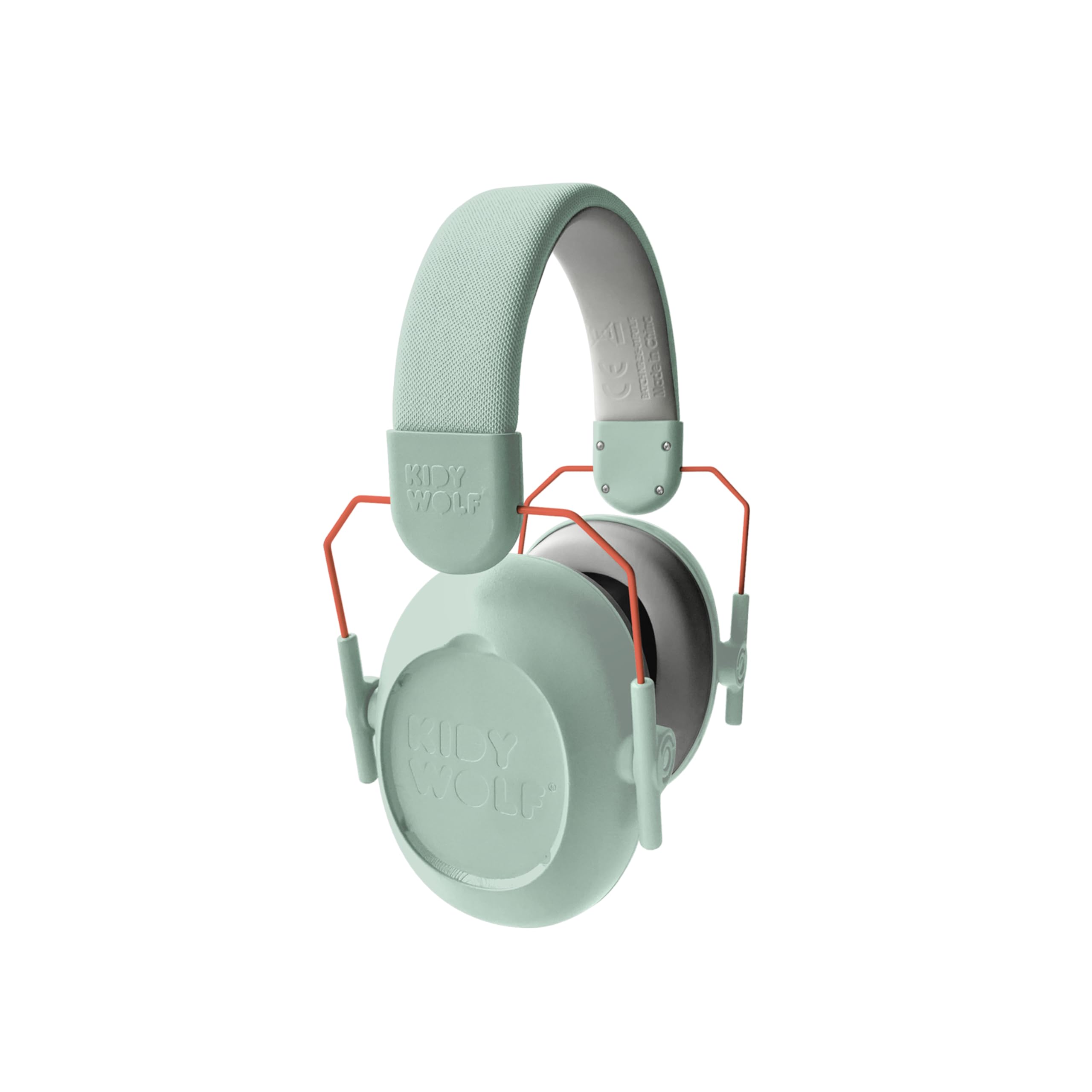 KIDYWOLF - KIDYNOISE Vert - Casque Anti Bruit Enfant Pliable - Protection Auditive 25dB pour l'École et les Sorties - Dès 4 ans