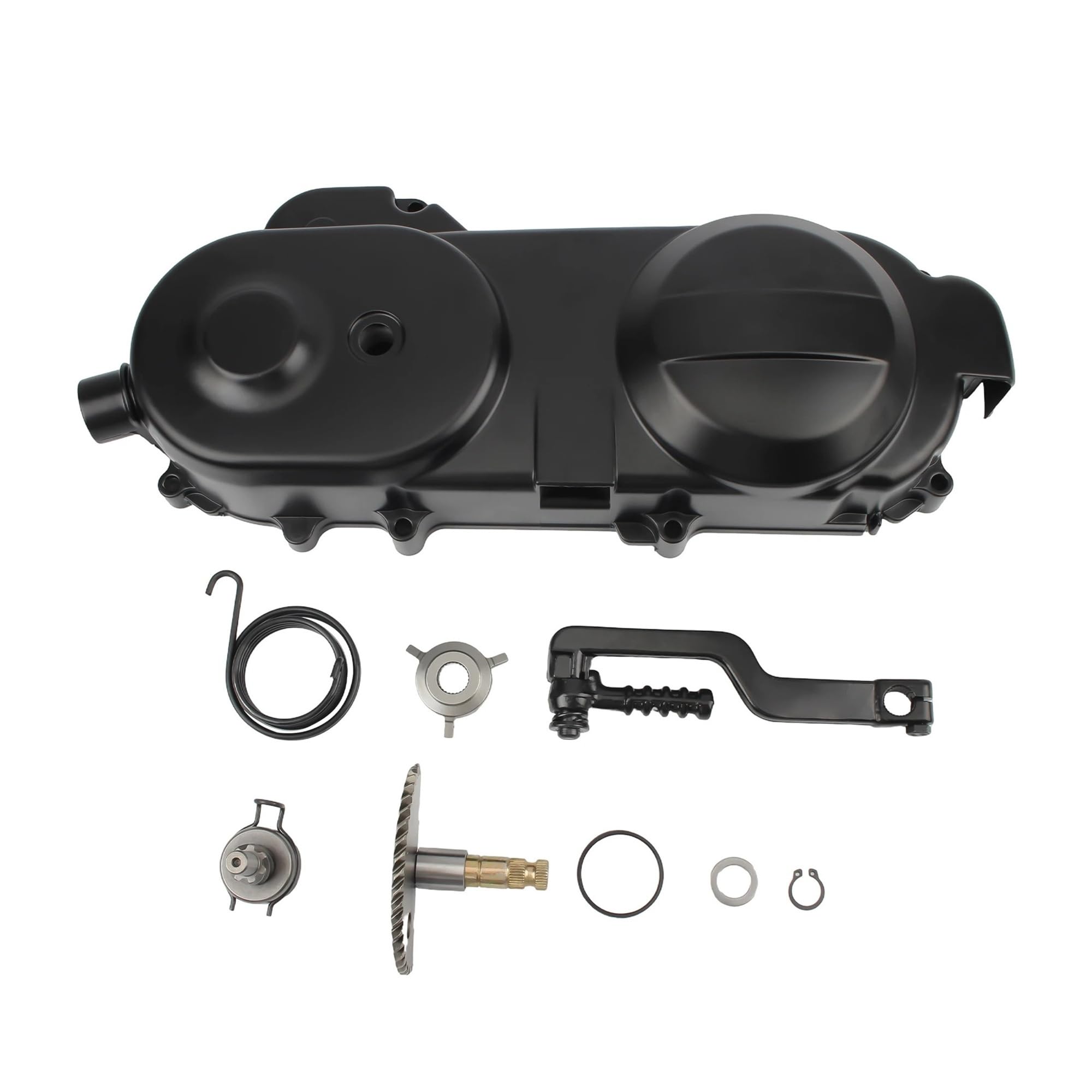 139QMB 139QMA Motocicleta GY6 50cc 80cc Cárter Cubierta Del Motor Cubierta De La Correa Pie Arranque Trinquete Kit Scooter ATV Quad Go-Kart Piezas(Kit 1)