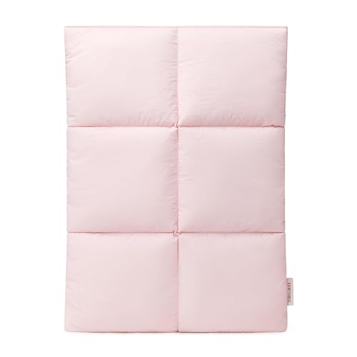 Comfyable Puffy Laptop-Hülle 15/16 Zoll, Gesteppte Puffer Laptop Tasche, weiche MacBook Sleeve kompatibel mit MacBook Air 15 Zoll M5 A3448 und MacBook Pro 16 Zoll M5 Pro/Max A3428 A3429, Hellrosa