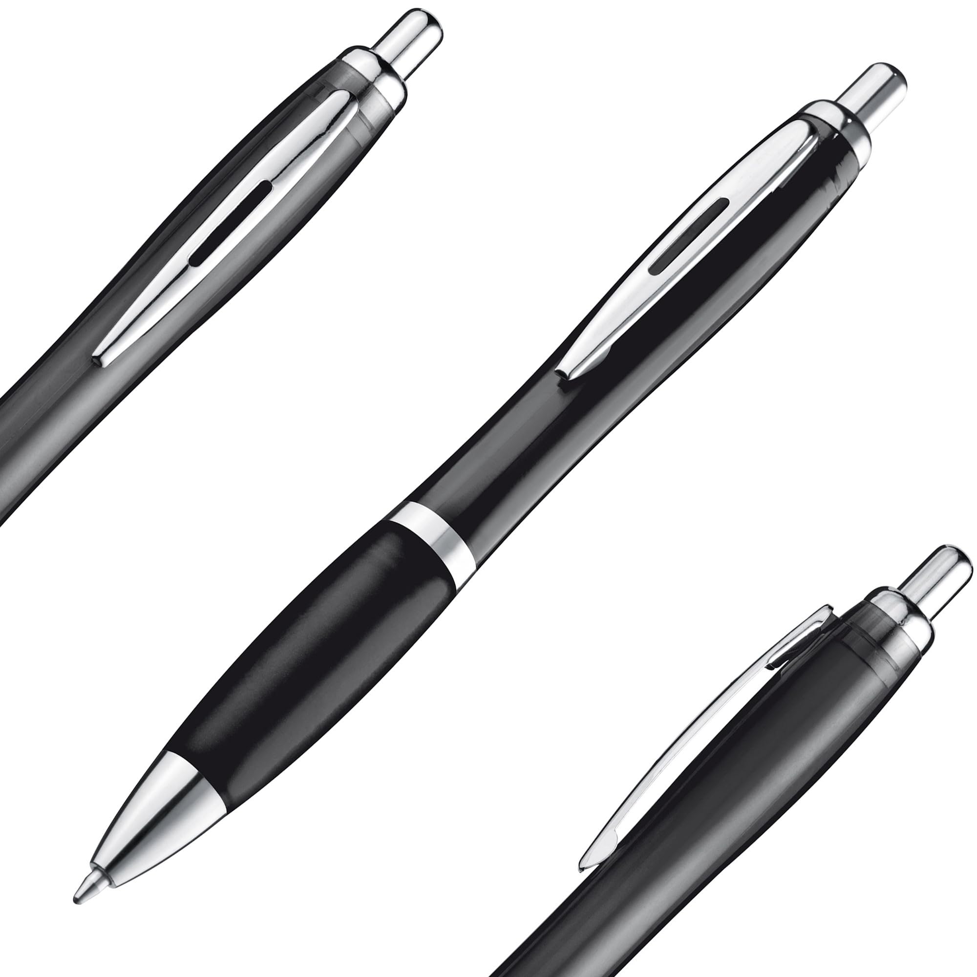 10 Penne A Sfera Blu Scuro - Ergonomiche, Antiscivolo E Con Impugnatura Comoda, Ideali Per Ufficio E Scuola