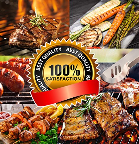 Romanticist 21Pc Bbq Grill Accessories Set With Thermometer - The Very Best Grill Gift On Birthday Wedding - Heavy Duty Stainless Steel Grill Utensils With Non-Slip Handle In Aluminum Case #TOP6