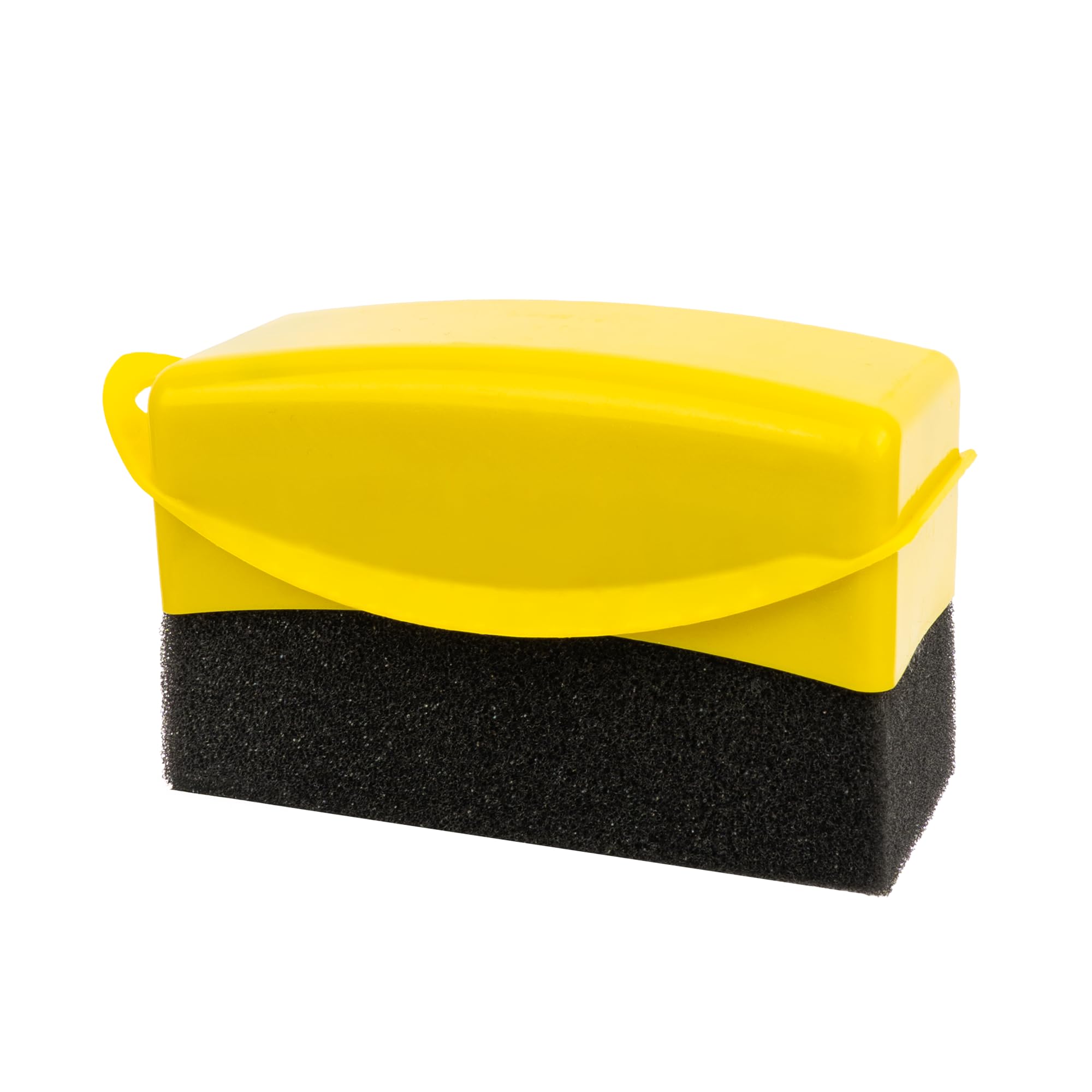 Navoys Yellow Car Tyre Dressing Applicator – Mess-Free Tyre Shine Sponge With Grip Handle For Car Cleaning & Detailing