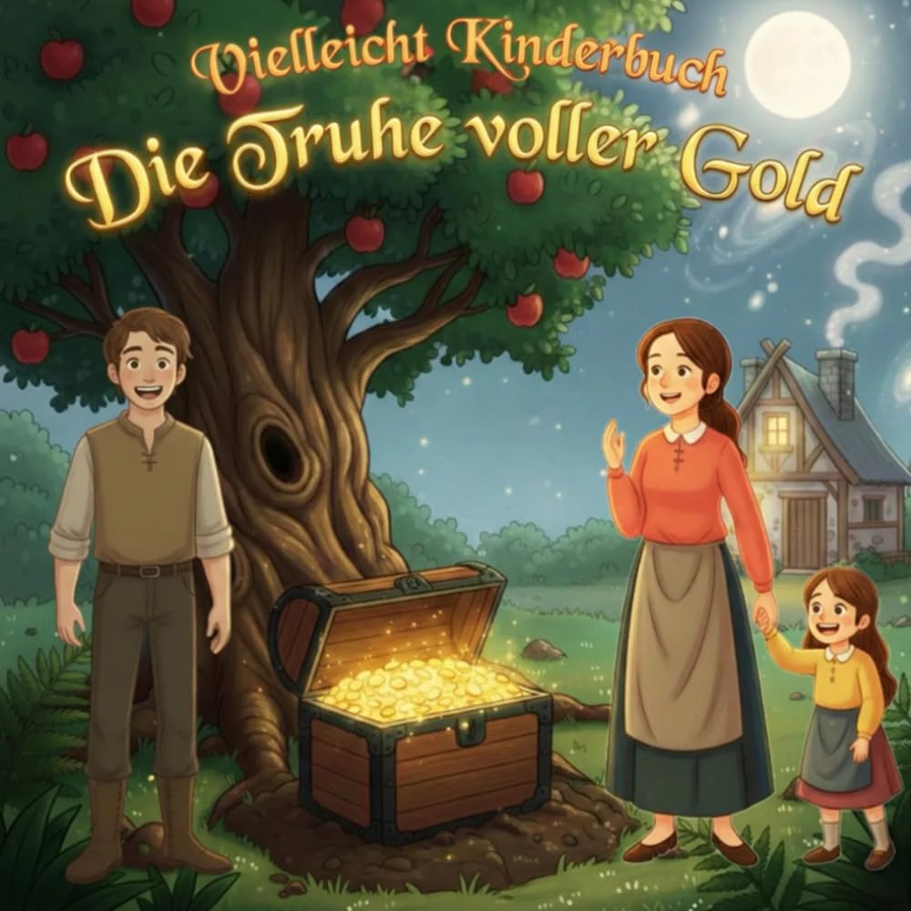 Vielleicht Kinderbuch Die Truhe voller Gold: Ein Märchen für Kinder über das Verzeihen, das die Tür zu Glück und wahr gewordenen Träumen öffnet.