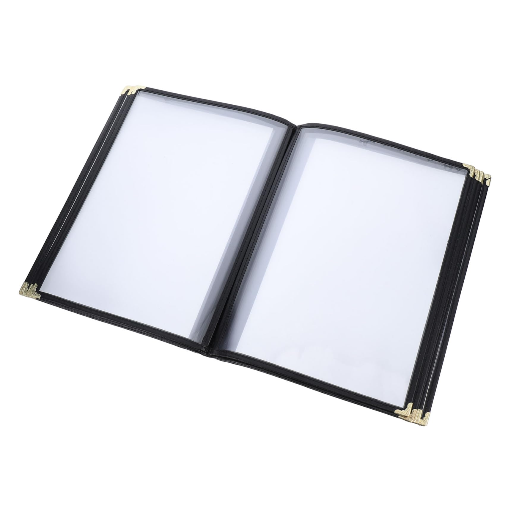 NAMOARLY Transparent Menu Book Insert for Bars Restaurants A4 Size 10 Pages Easy Menu Changes Professional Appearance