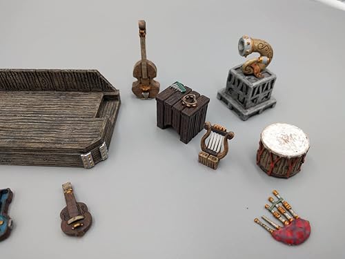 Miniatura 4 de 3DEGOS Music and Sound Furniture DND Terrain for Dungeons and Dragons, D&D, Pathfinder, Warhammer 40k, Miniatures, Age of Sigmar, Tabletop, D and D,