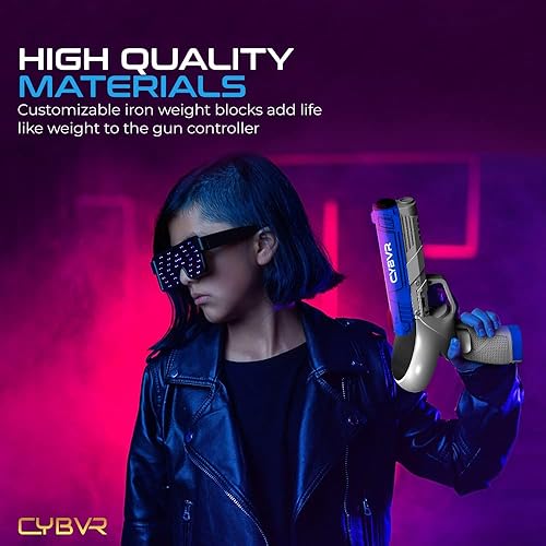 Miniatura 6 de CYBVR Weighted Gun Stock Controller Grips for the Oculus Quest 2 - VR Accessories for the Meta Quest 2