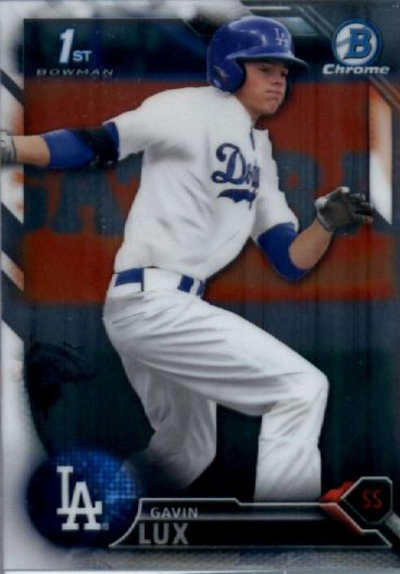 2016 Bowman Draft Chrome #BDC-67 Gavin Lux Los Angeles Dodgers Baseball Card