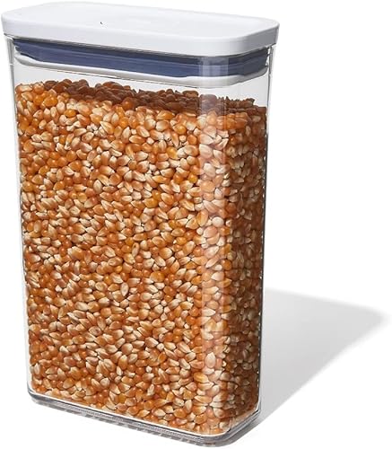 OXO Good Grips POP Contenedor hermético de alimentos - 1.9 cuartos de galón para granola y más, transparente