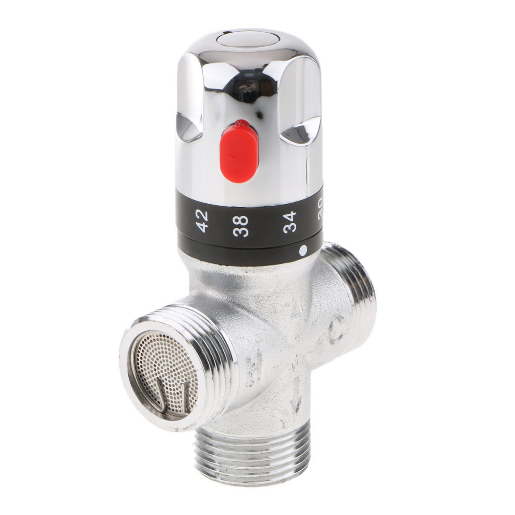 FLAWISH 3Way Solar Thermostatic Mixing Valve Water Heater Control