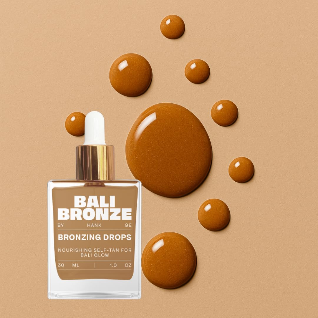 Bronzing Drops – krople samoopalające do twarzy z olejkiem kokosowym i arganowym – mieszane z pielęgnacją dzienną – naturalny blask bez promieniowania UV – 30 ml