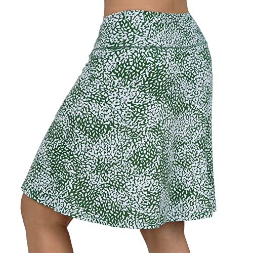 Beroy Skorts Skirts For Women,20" Knee Length Skirted For Women,Athletic Skirt With Shorts Green M #TOP3