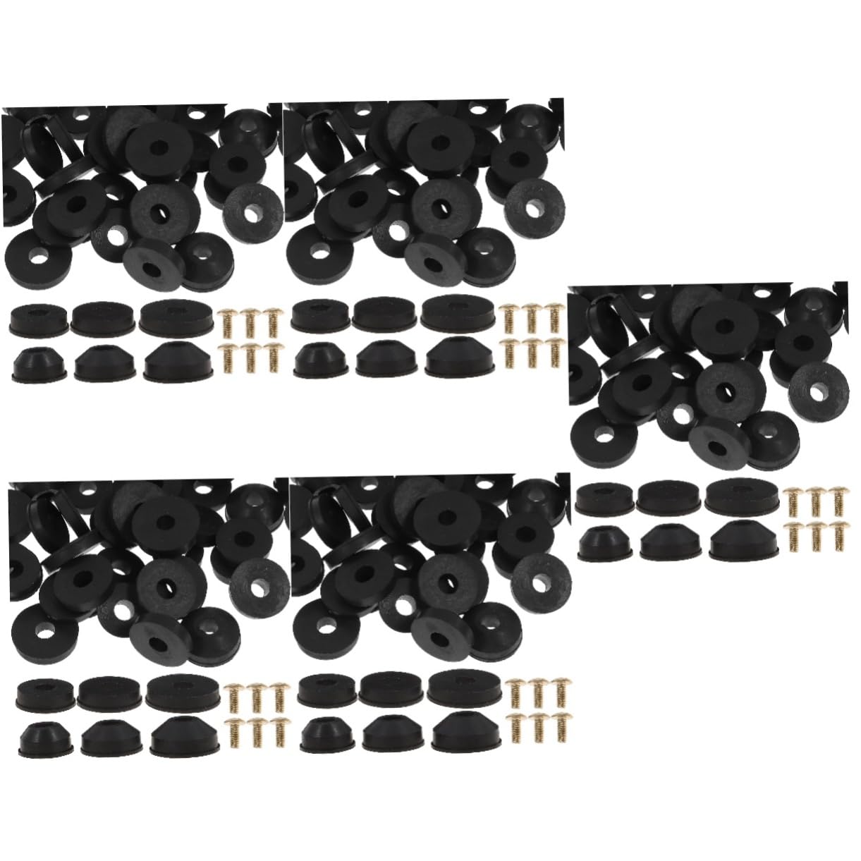 jojofuny 5sets Rondelle Per Rubinetto Gomma Kit Assortito Per Riparazione Rubinetti Facile Utilizzo Per Risolvere Perdite e