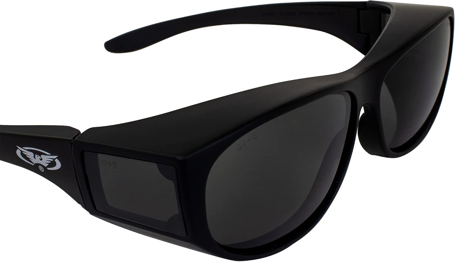 Global Vision Escort Safety Glasses Fits Over Most Eyewear 2-pack Smoke Lenses