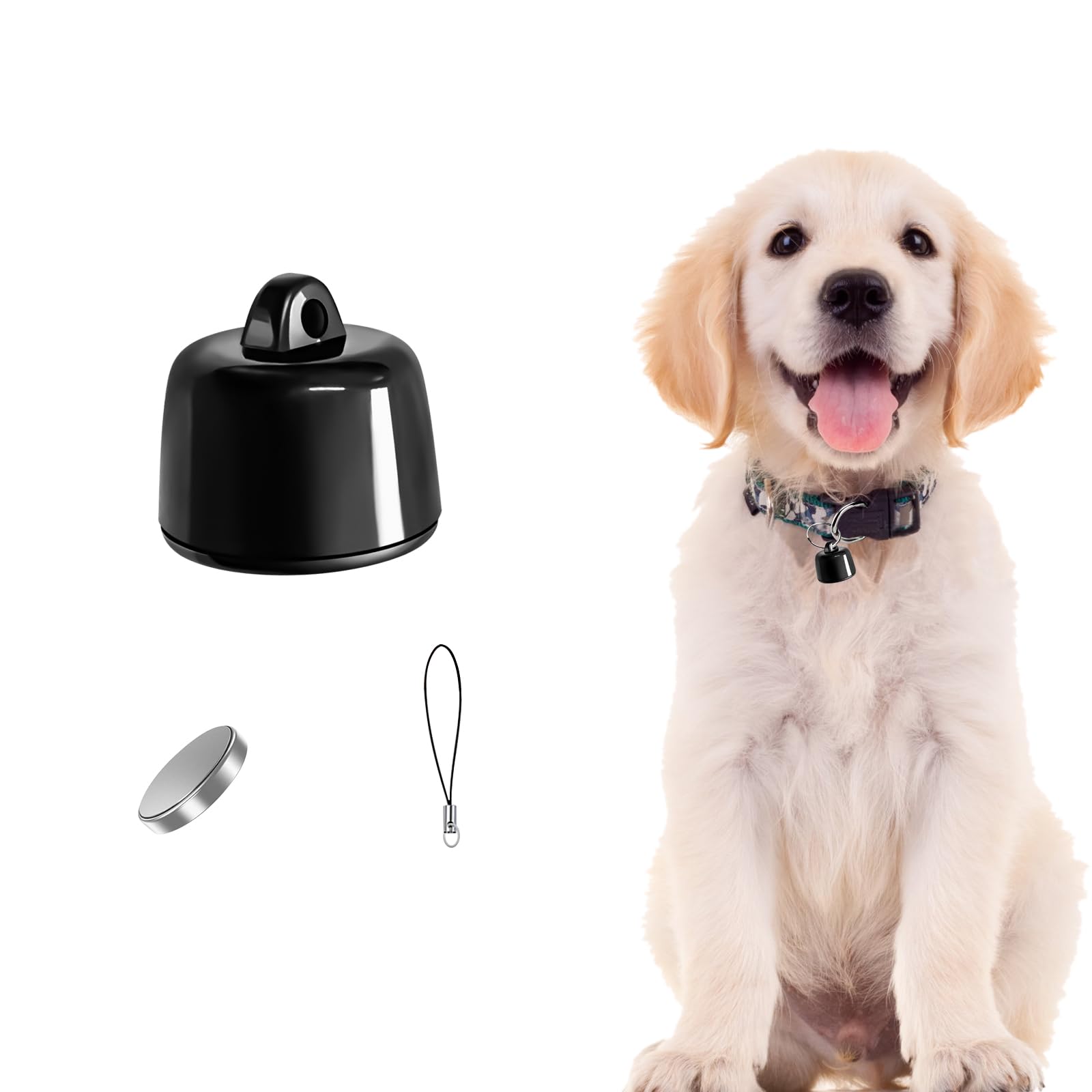 Traceur GPS Pour Chat Et Chien - Bluetooth 5.2 - Étanche IP67 - Pile CR2032 - Compatible IOS/Android - 12
