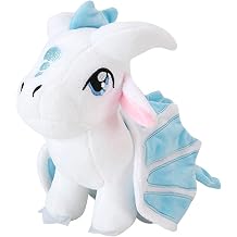 Cuddly Plush Wings Dragon Plush Toy Soft Dragon Stuffed Animals Pterosaur Plush Flying Dragon Pillow Plushies Gifts for Fans Adults Kids Boys Girls Toys,9.8 Inches White