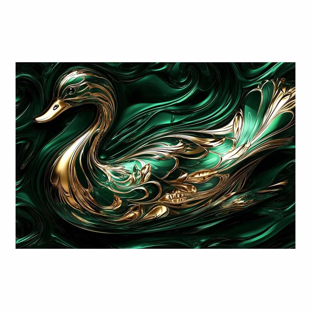 JOSUE Animal Canvas Wall Art Abstract Poster Wall Artworks Pictures for Living Room Bedroom Home Office Decoration(Turquoise 72)-50x70cm Unframed